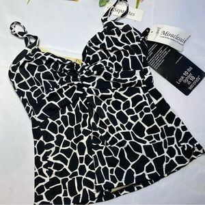MIRACLESUIT  Rosewell Tankini TOP Swim Size 10 New